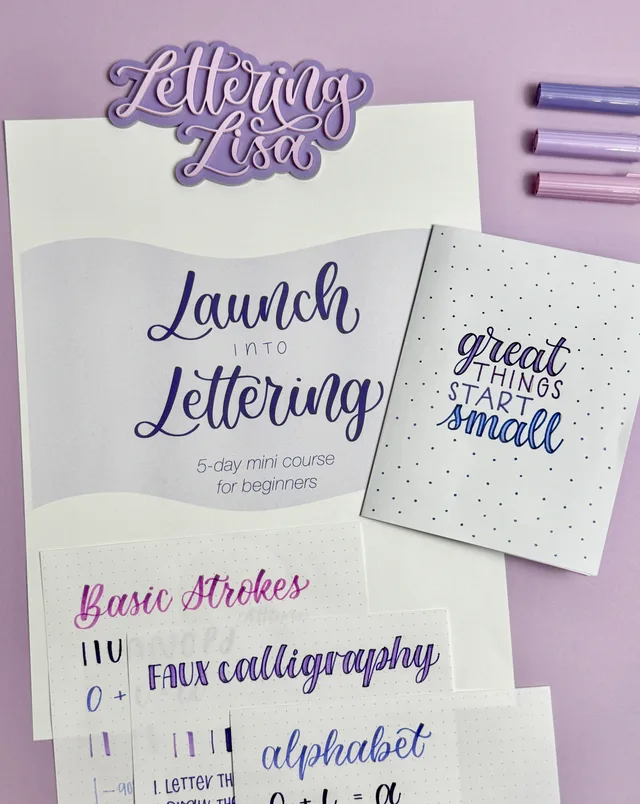 Launch into Lettering course materials