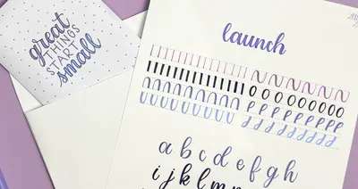 Launch into Lettering mini course materials
