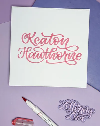 Custom hand-lettered commission