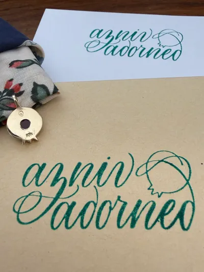 Custom hand-lettered logo