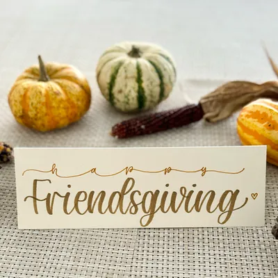 Hand-lettered name tent