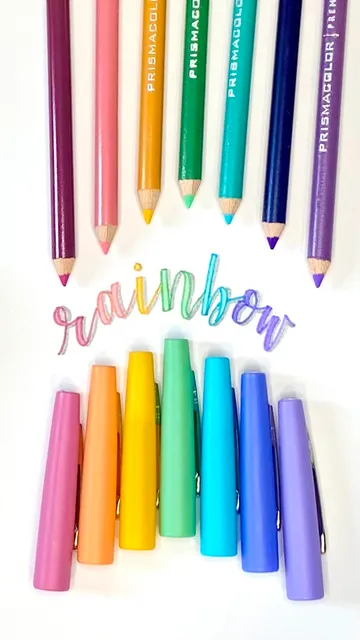 Paper Mate rainbow reel collaboration