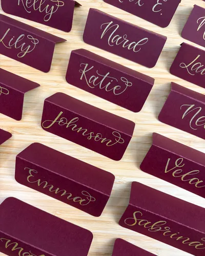 Calligraphy place cards